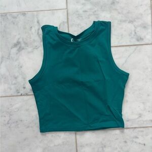 ZYIA Teal Stronger Crop Top